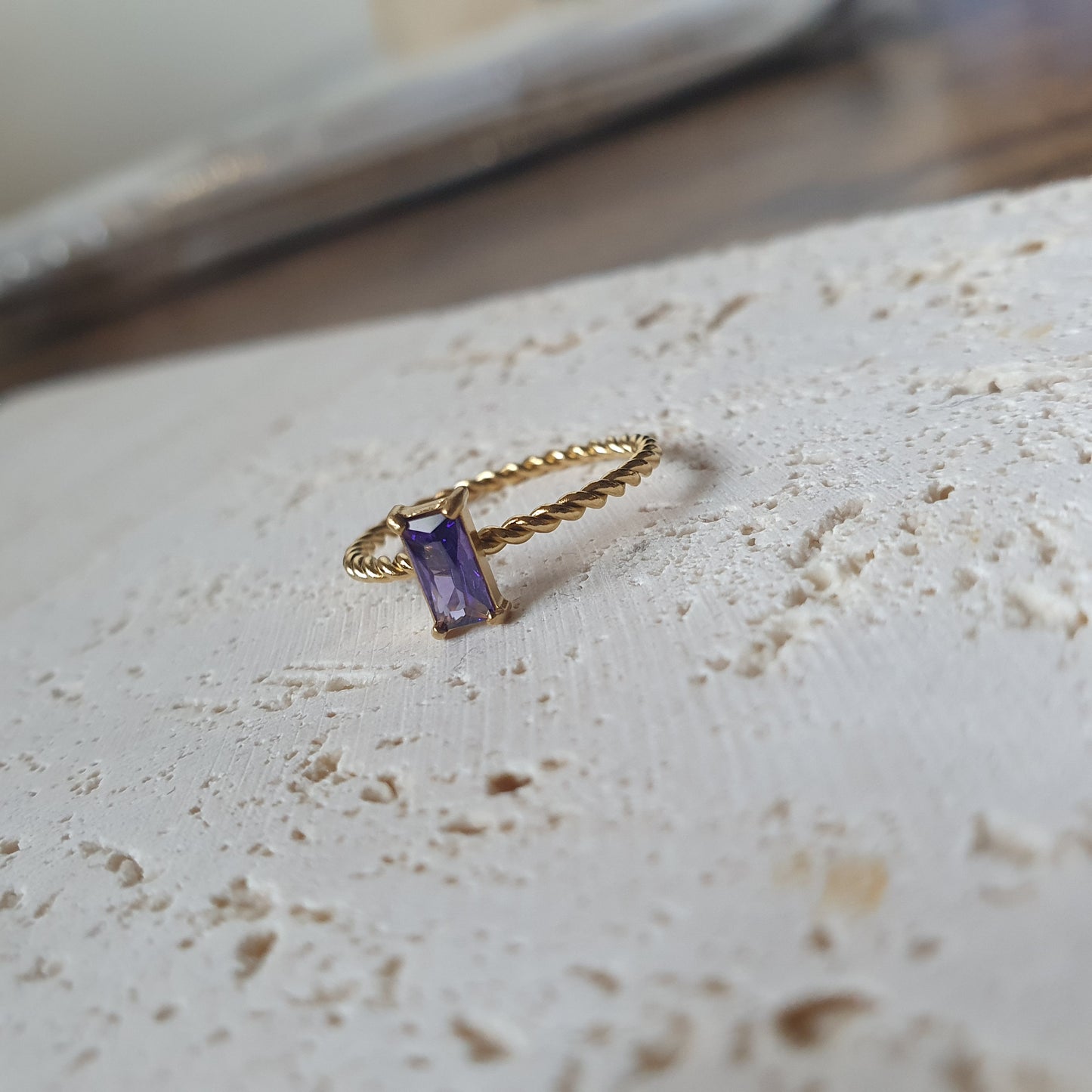 Gold Twist Ring