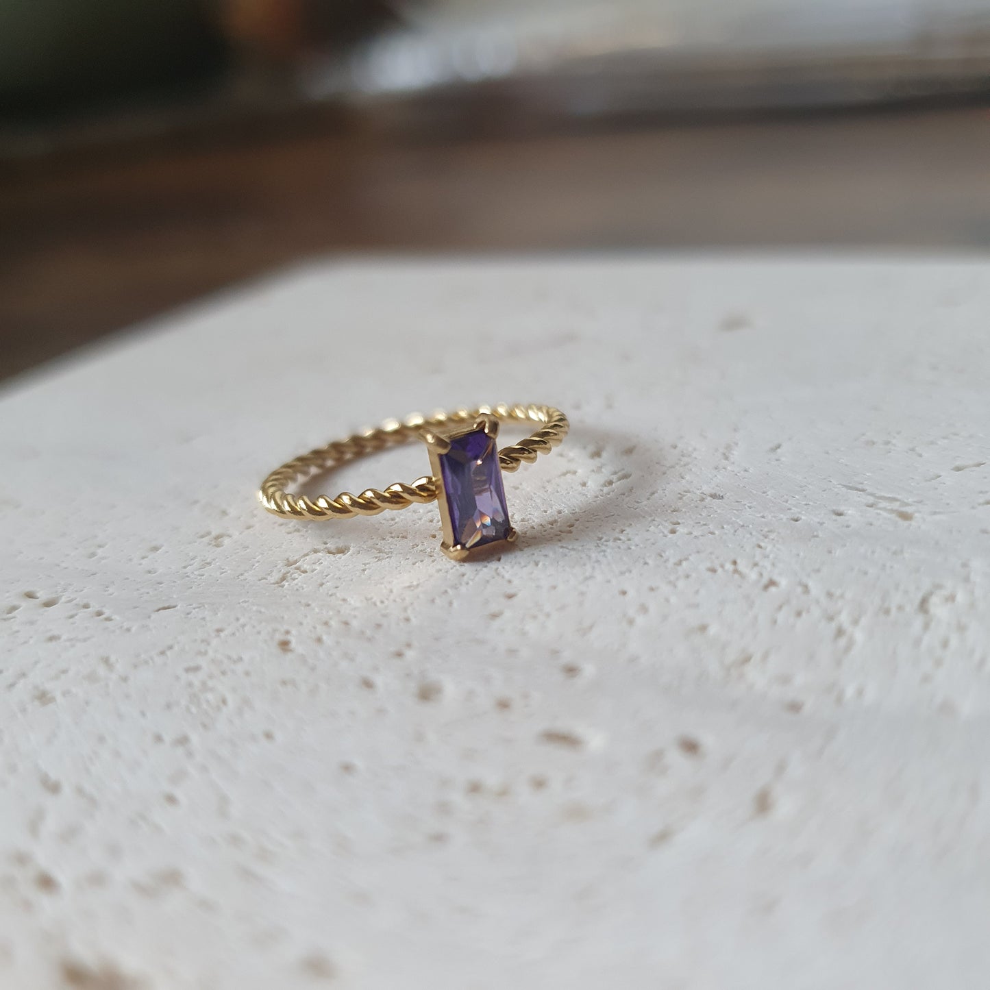 Gold Twist Ring
