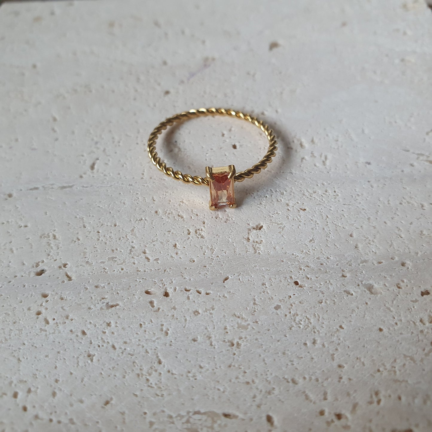 Gold Twist Ring