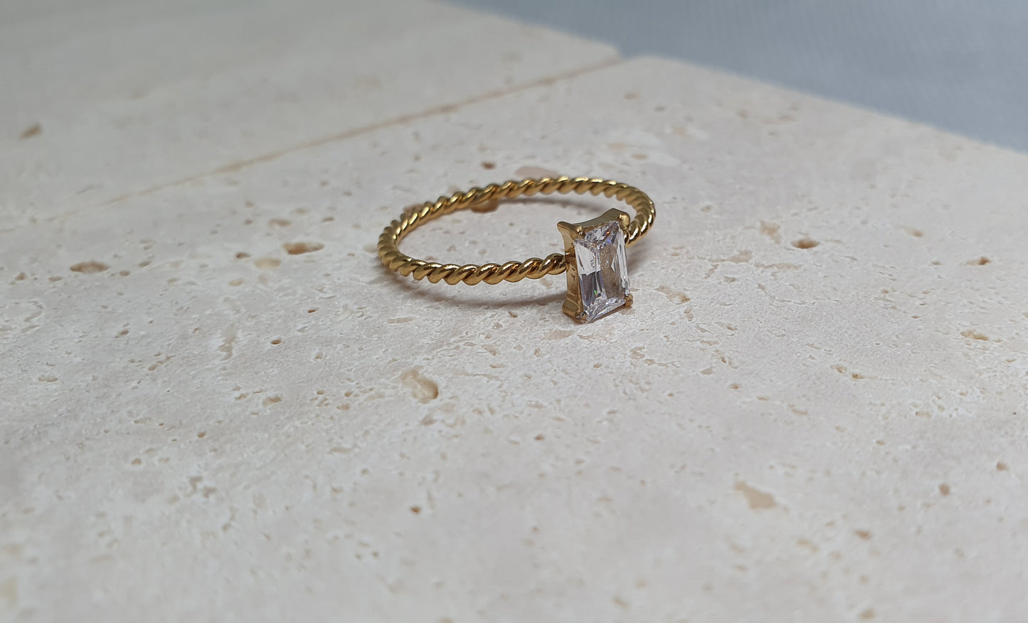 Gold Twist Ring