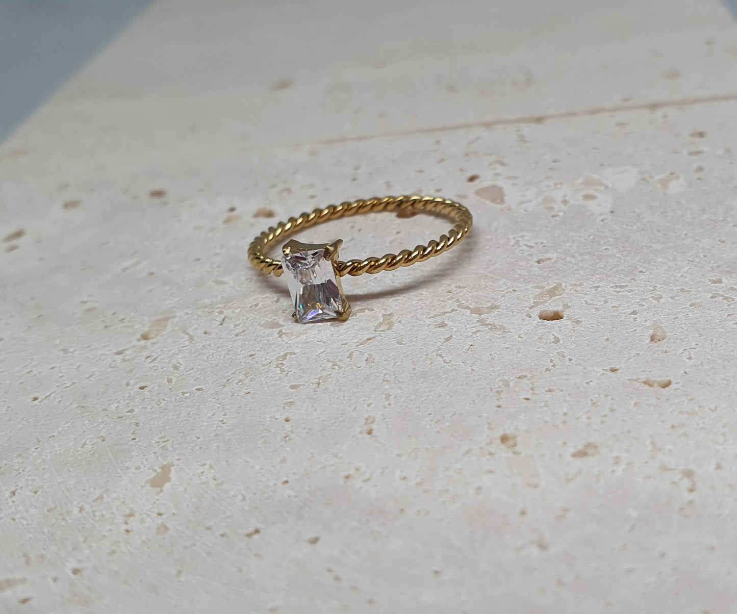 Gold Twist Ring