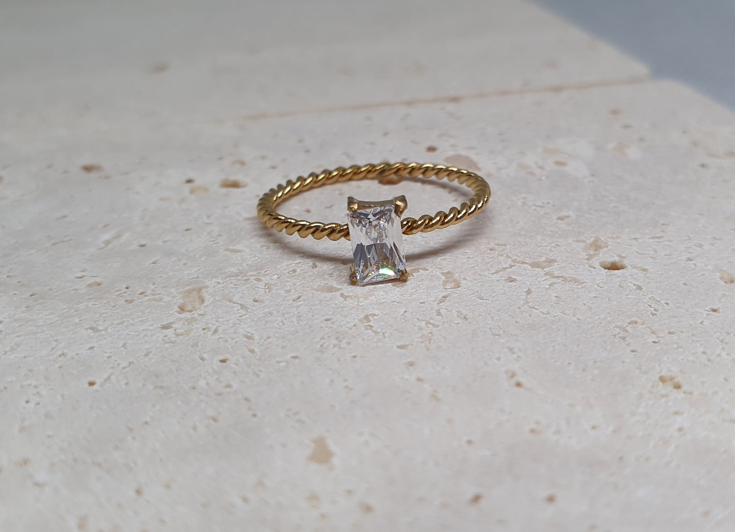 Gold Twist Ring