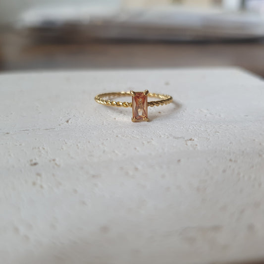 Gold Twist Ring
