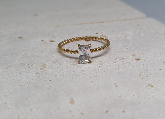Gold Twist Ring
