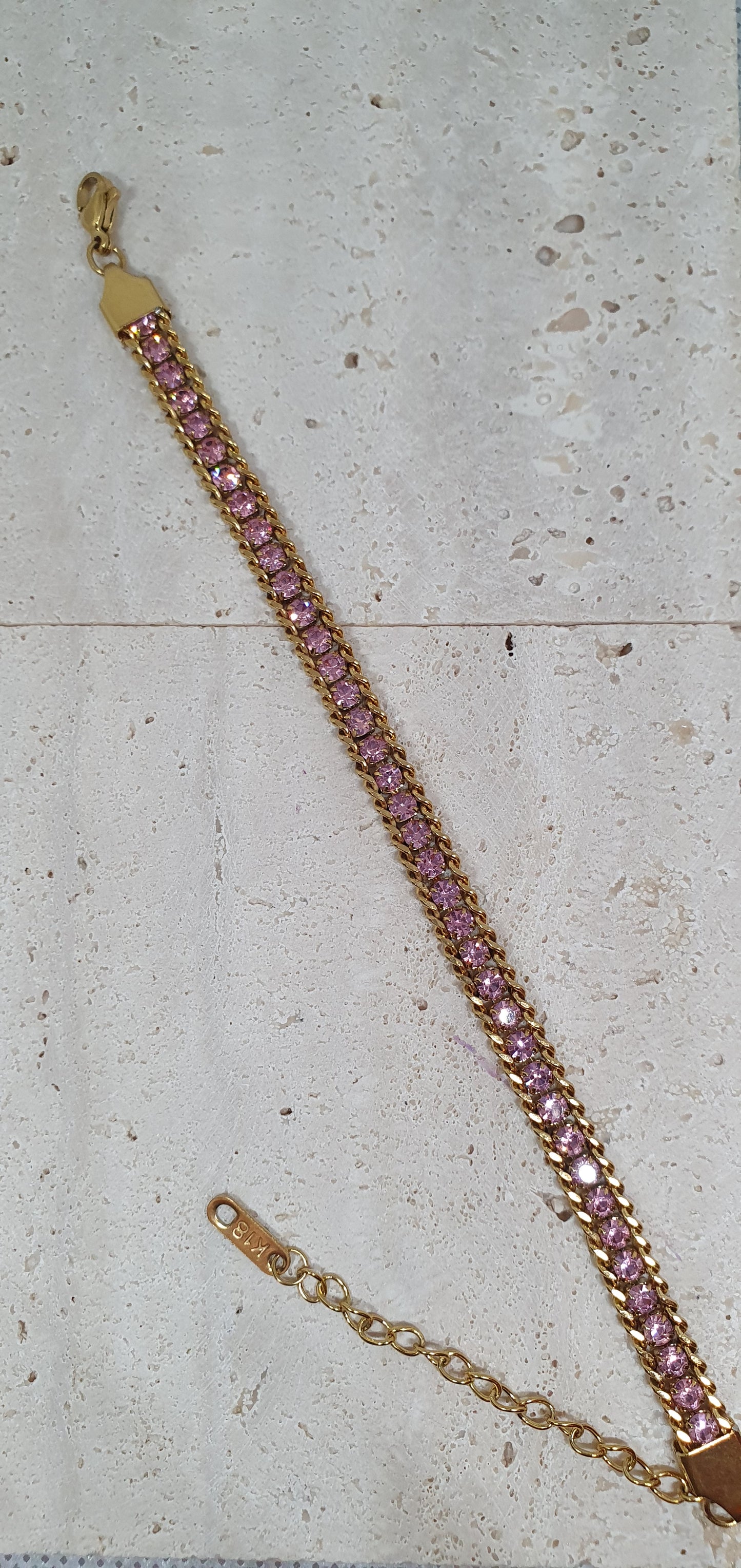 Pink In Chains Bracelet